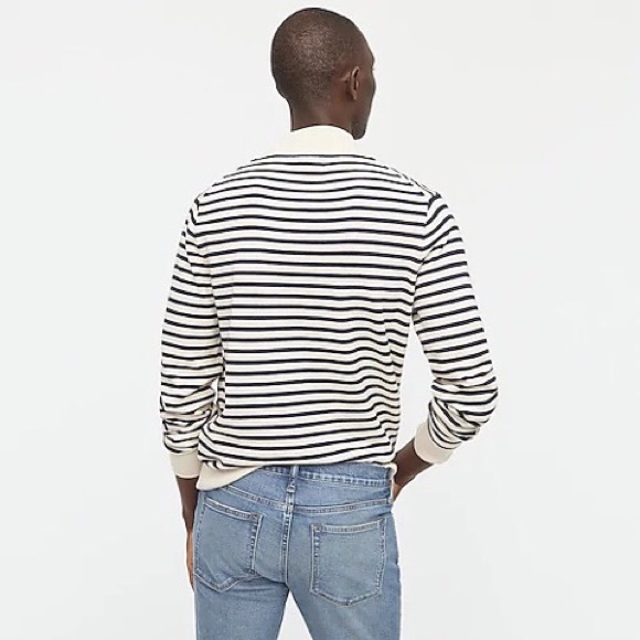✨ J.Crew✨ Cotton mock-neck sweater in stripe - Picture 11 of 12